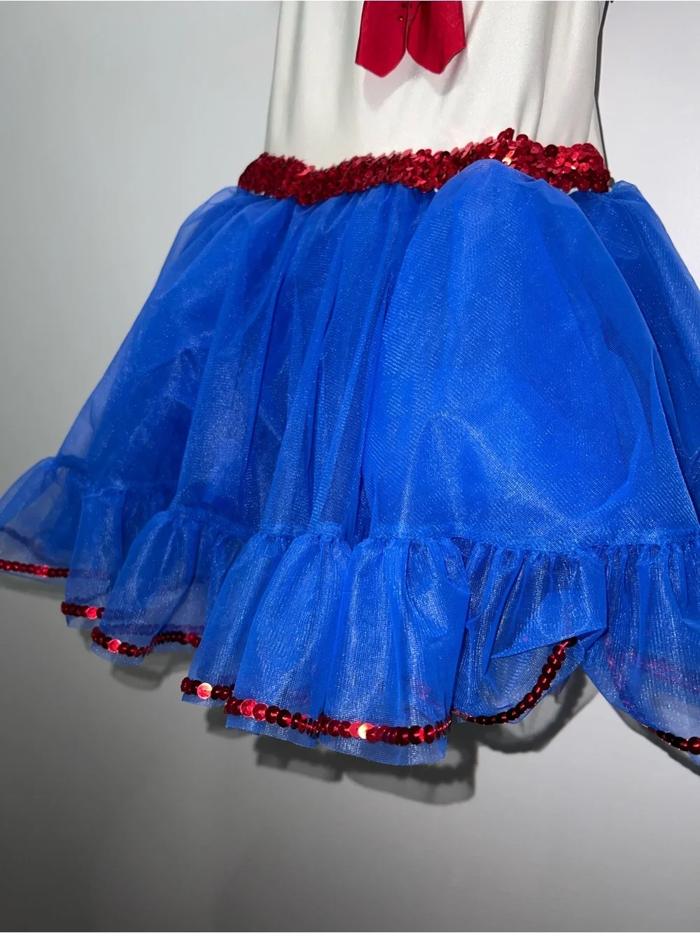 A Wish Come True “Good Ship Lollipop” Dance Costume Red White Blue